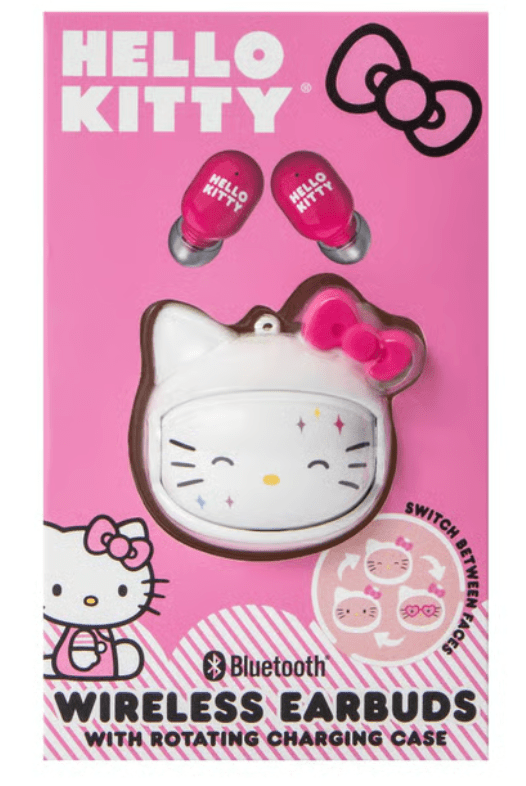 Hello Kitty Earbuds w/ Rotating Charging Case - Magicalverseshop