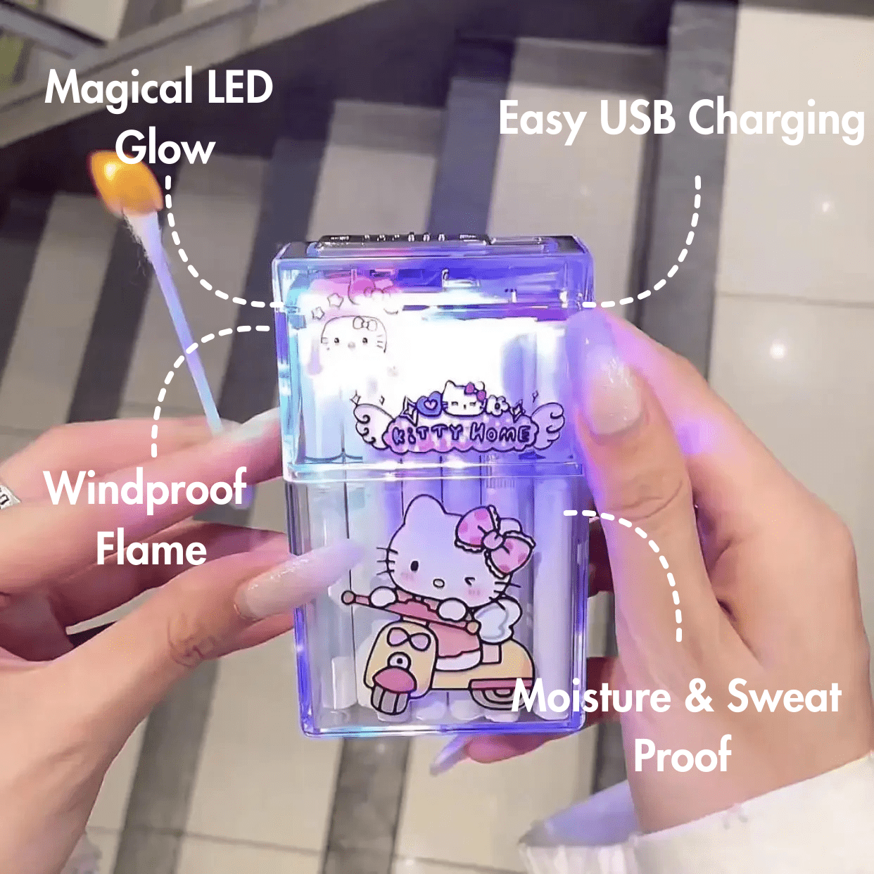 Hello Kitty LED Case Lighter (Multiple Styles!) - Magicalverseshop