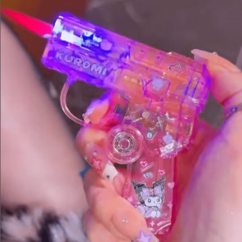Sanrio Pistol Lighter Torch (Multiple Colors and Characters! - Kuromi Pink Clear | - Magicalverseshop