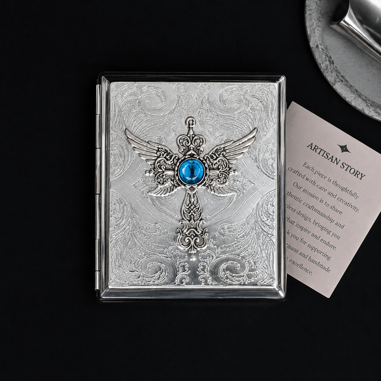 Silver Wing Case + Stick lighter set - Magicalverseshop