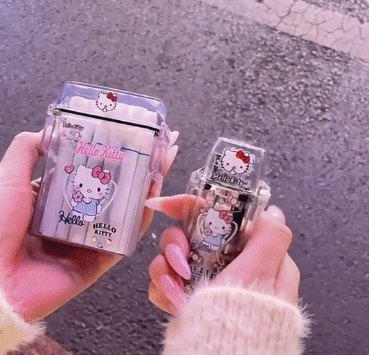 cigarette case with lighter hello kitty Cute Box and Accessories To ignite Cigarette Cases Magicalverseshop