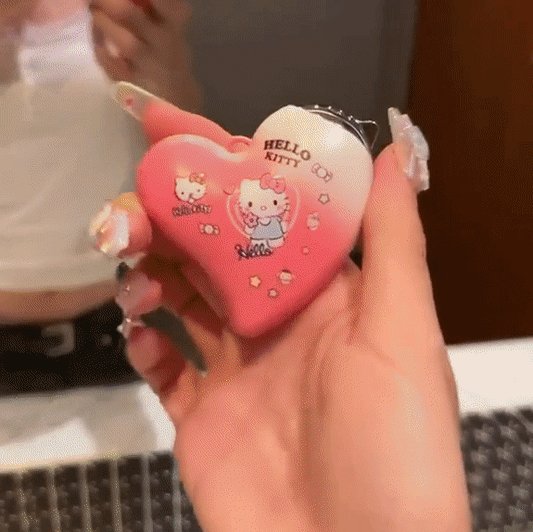 Hello Kitty Heart LED Pink Flame Lighter - Magicalverseshop
