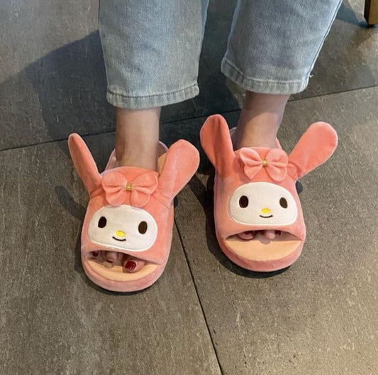 My Melody Moving Ear Slippers - Magicalverseshop